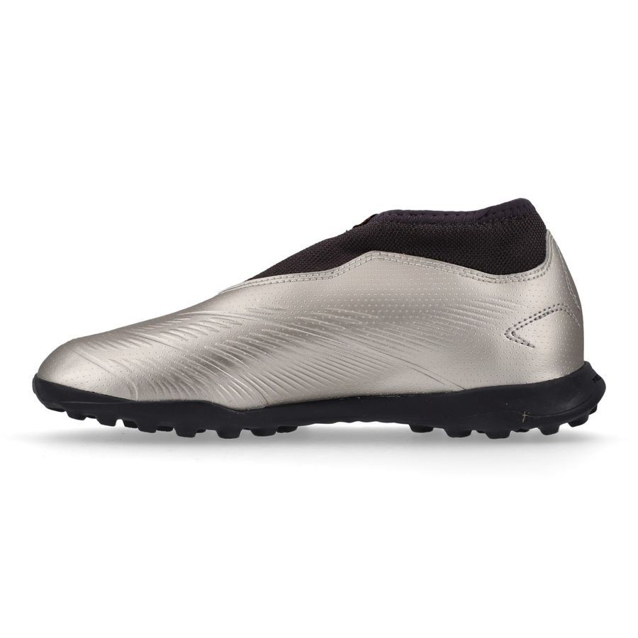 adidas Predator League Laceless TF Vivid Horizon - Argenté/Aurora Black/Turbo Enfant