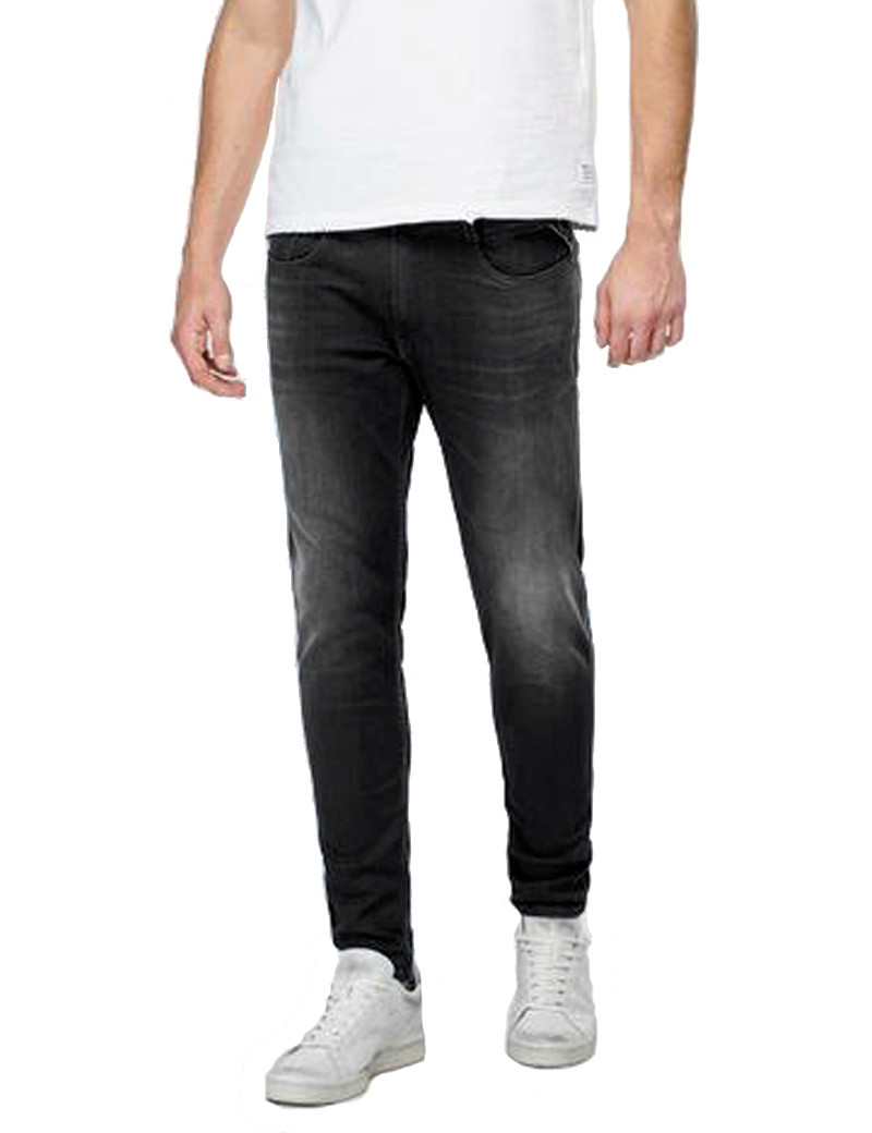 REPLAY PANTALON HOMME SUPER SLIM BRONNY NOIR 098