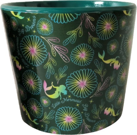 Disney bloempot Kleine Zeemeermin groen D 8,5 H 11 cm