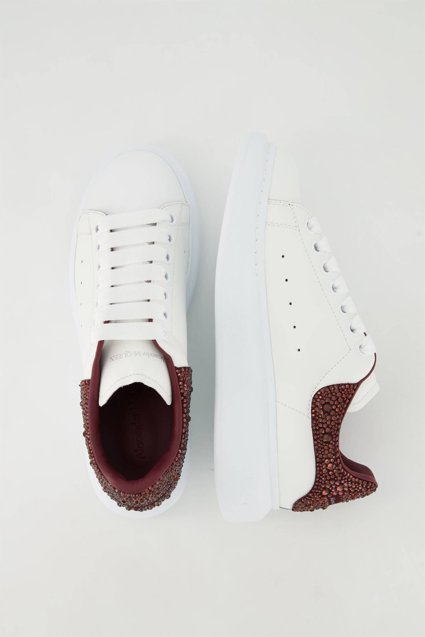 Alexander McQueen| Damen Sneaker BIG SOLE CRYSTAL aus Leder