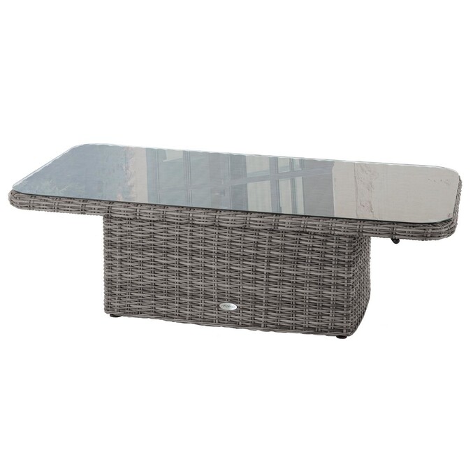 Table basse de jardin rectangulaire relevable MOORÉA Terre d'ombre