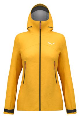 Veste Imperméable Femme Salewa Ortles 3L Gore-Tex Jaune