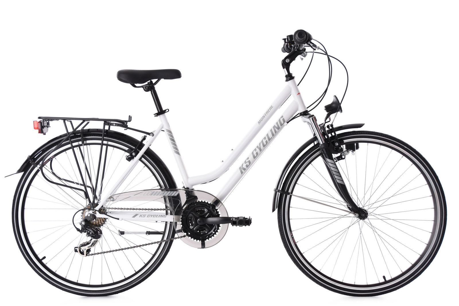 KS Cycling Damen-Trekkingrad 28'' MONTREAL - weiß - 53 cm Rahmenhöhe