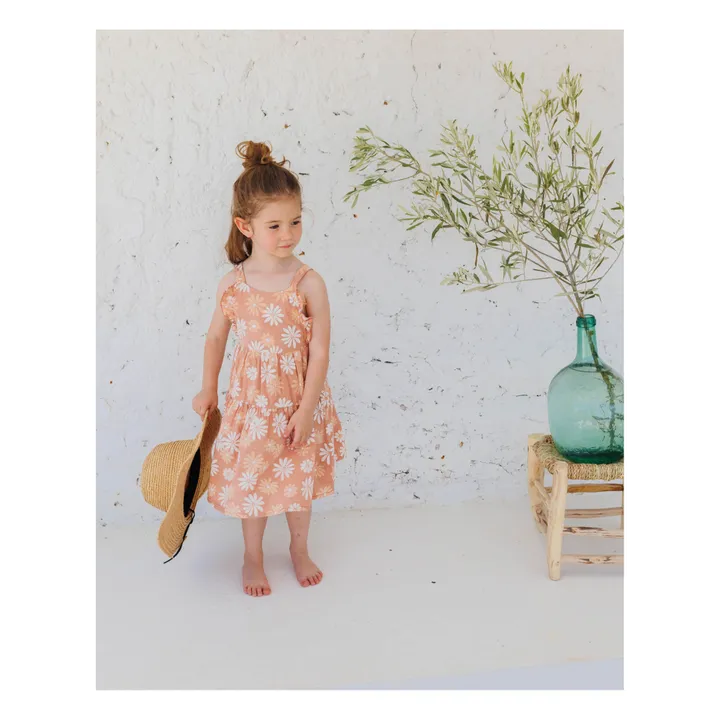 Búho Robe Daisy Gaze de Coton | Vieux Rose