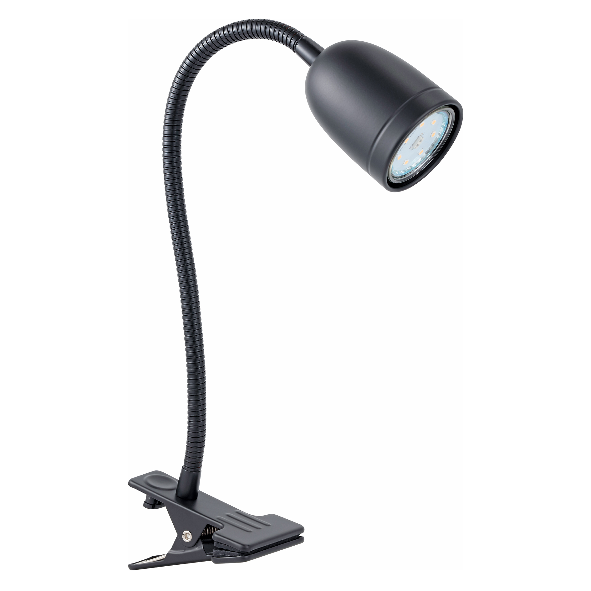 LAMPURA LED-Klemmspot - schwarz - mit Flexarm