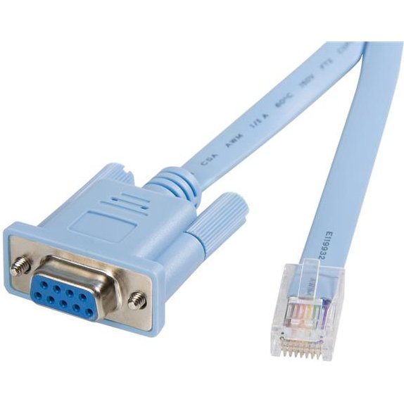 StarTech.com Câble console RJ45 vers DB9 de 1,8m pour routeur Cisco - M/F