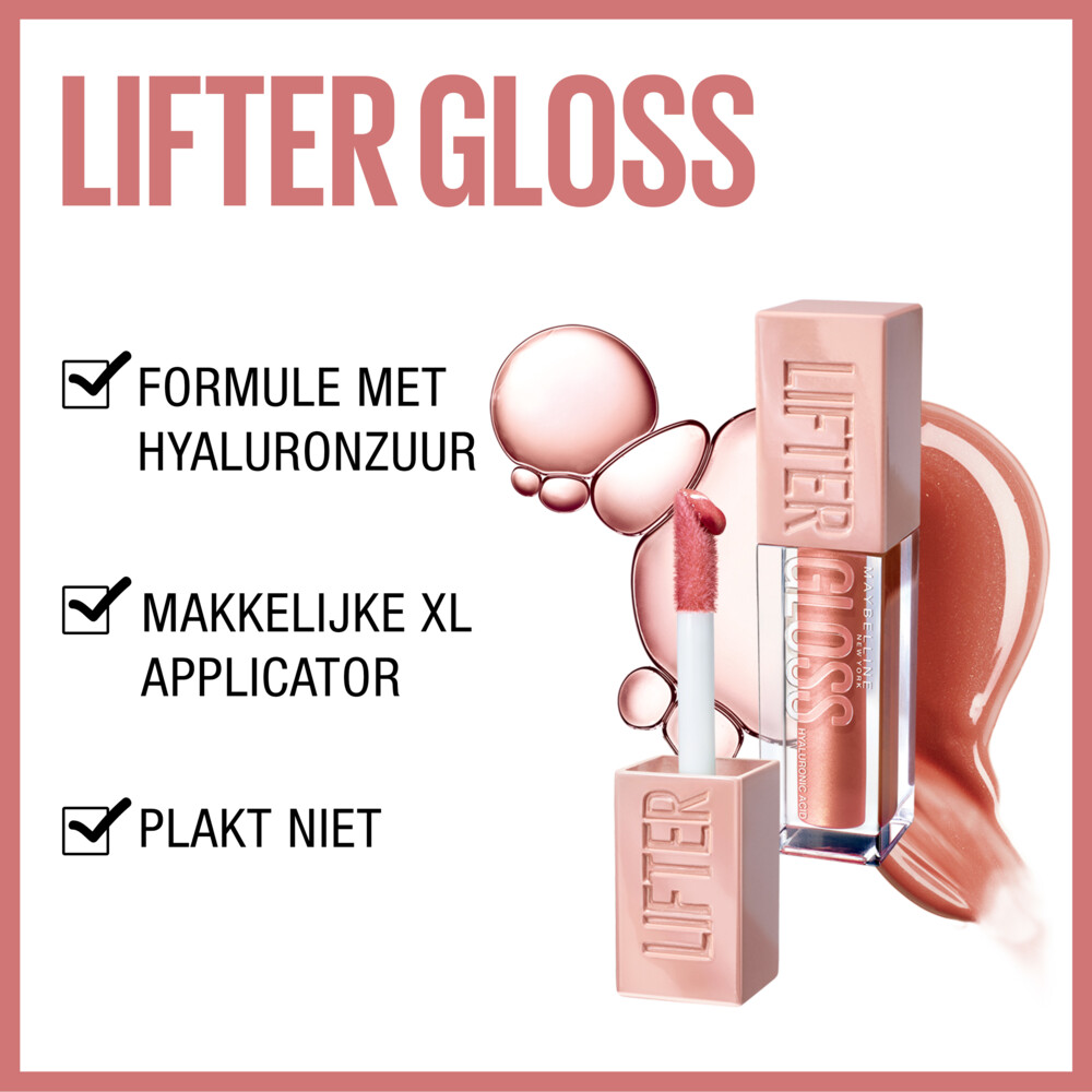 Maybelline Lifter Gloss Lipgloss 5 Petal Roze1 stuk