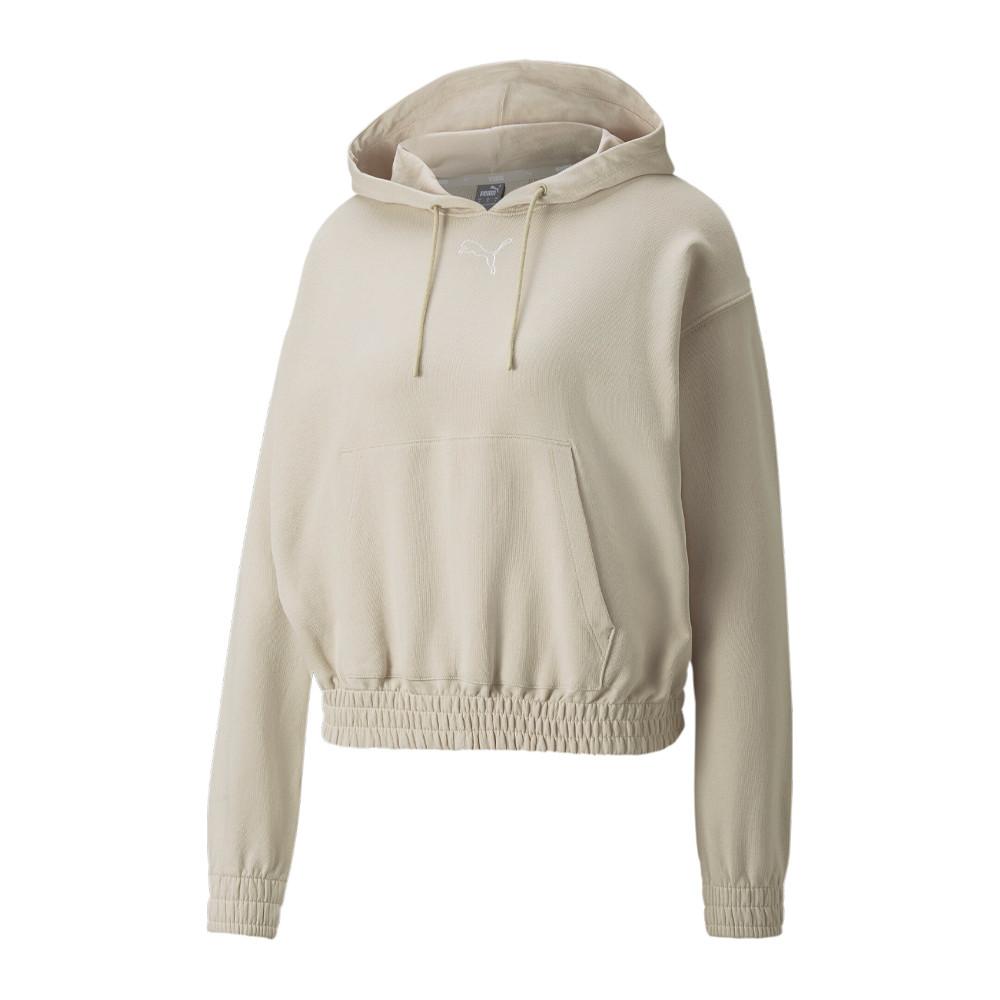 Puma Sweat à capuche Beige Femme Puma Her Hdy