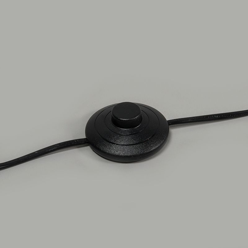 Vloerlamp messing met grijze kap 50 cm - Kaso