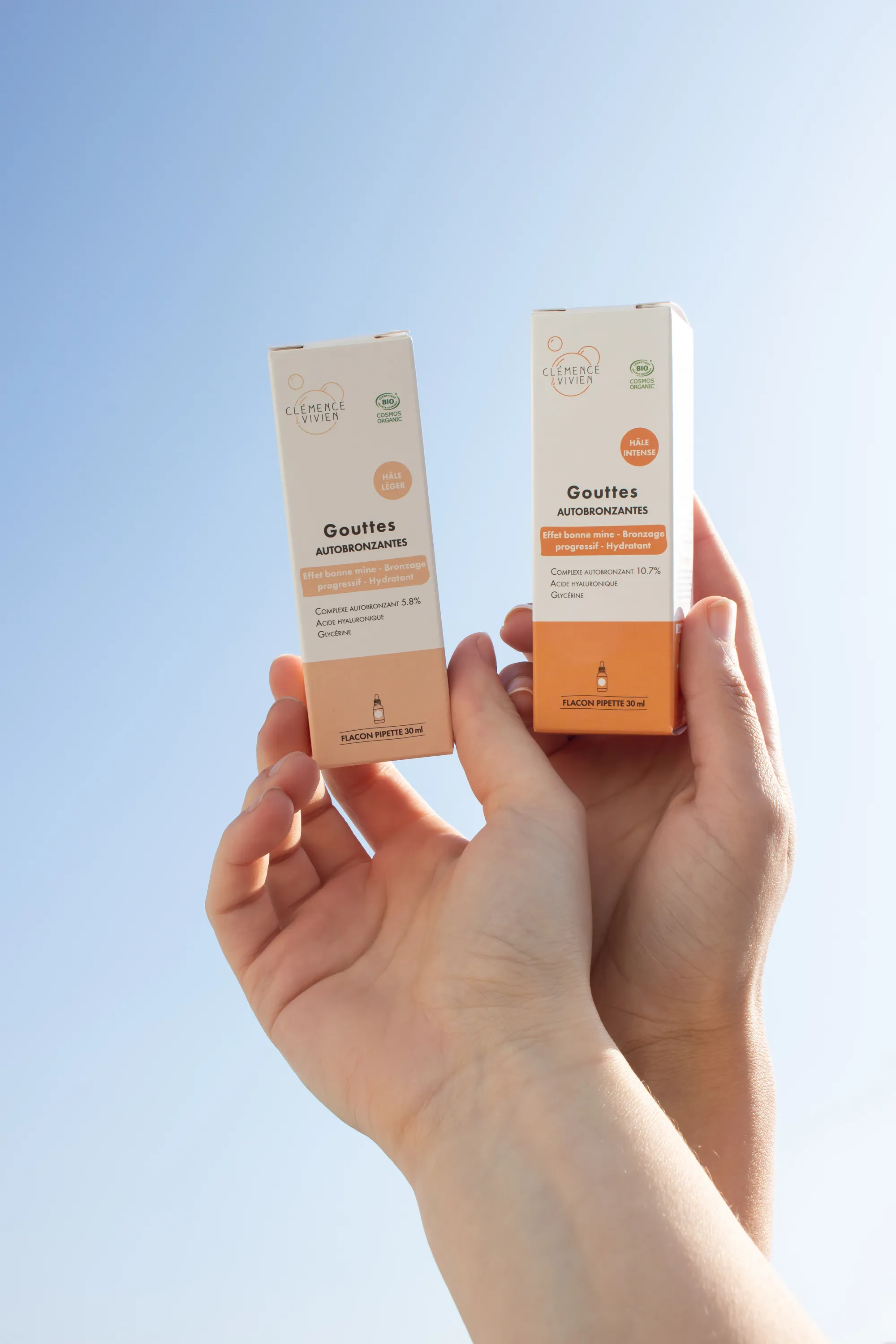 Clémence et Vivien Gouttes autobronzantes pour visage-30 ml