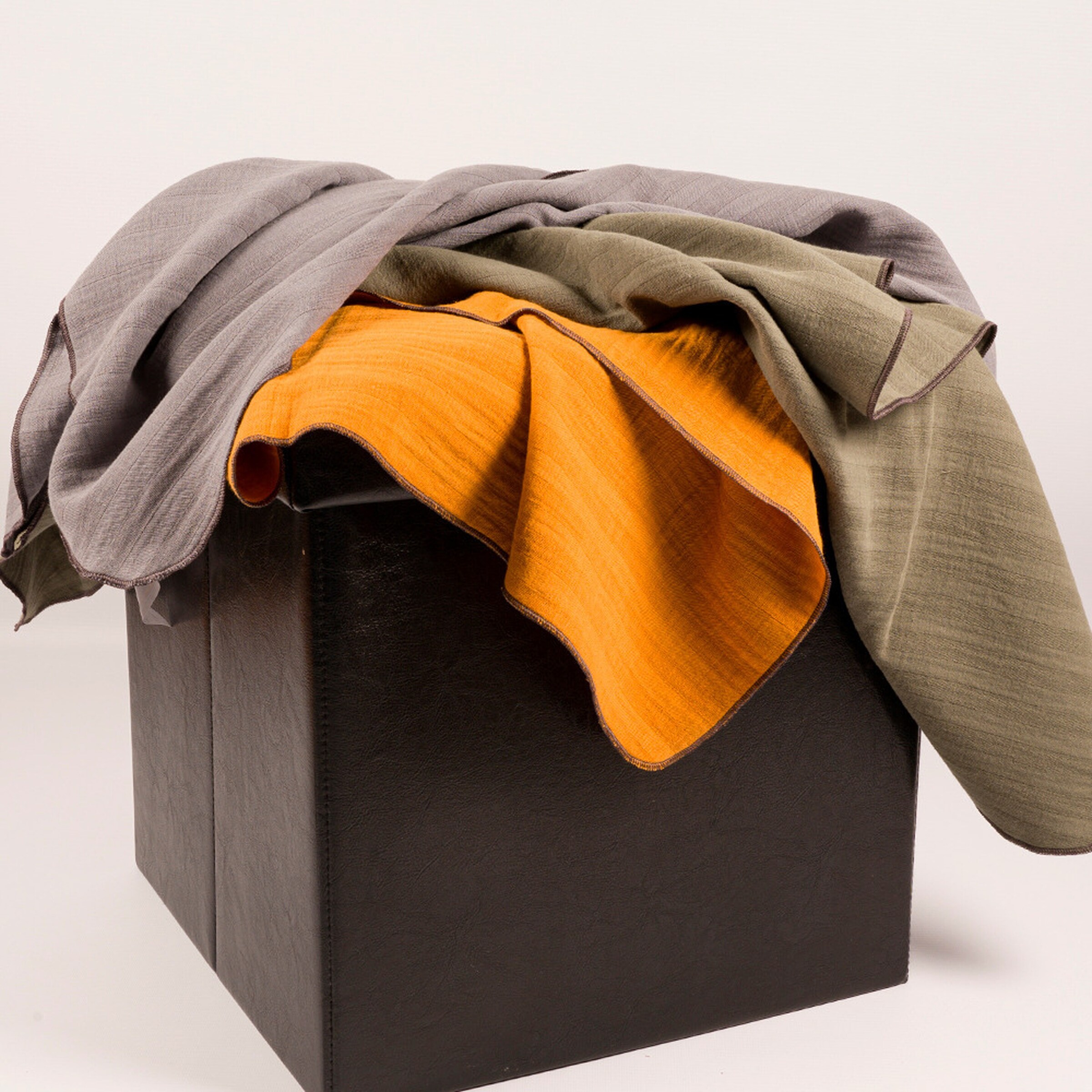 schlummersack Tücher Olive / Safran / Grau