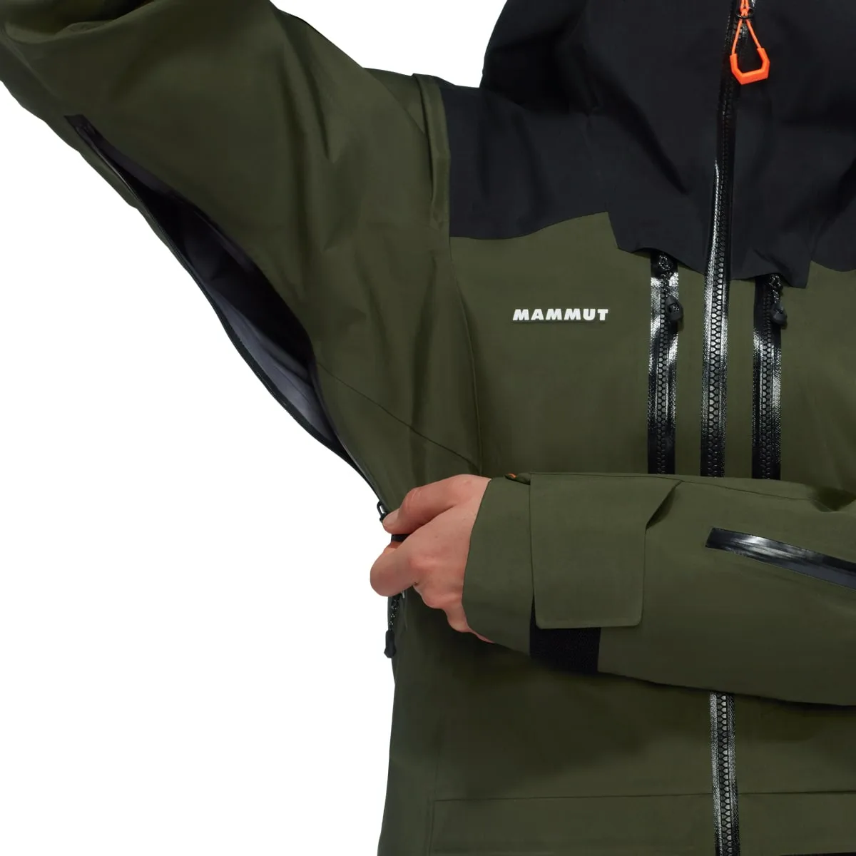 Mammut Eiger Free Pro Hs Hooded Jacket Women Dark Marsh-Black