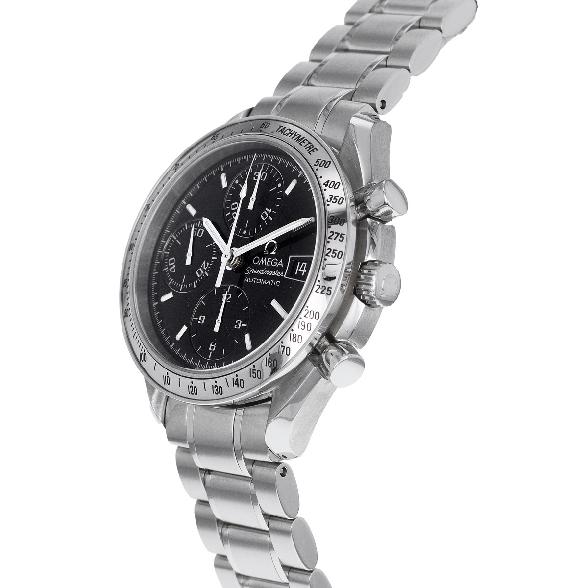 Montre d'occasion Omega Speedmaster homme chronographe automatique acier