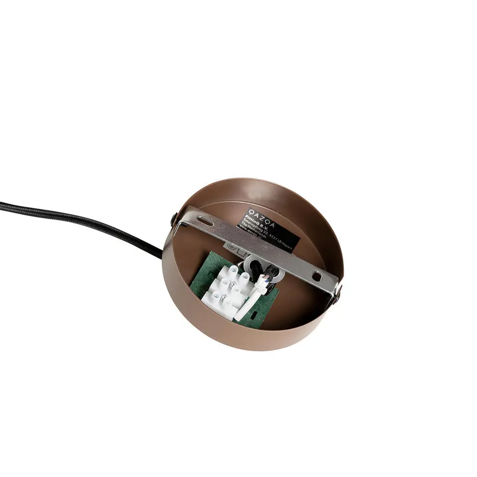 Qazqa hanglampen pua bruin e27