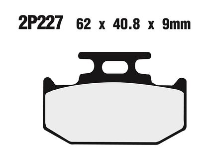 Plaquettes de freins Nissin Off-Road semi-métallique - 2P-227GS