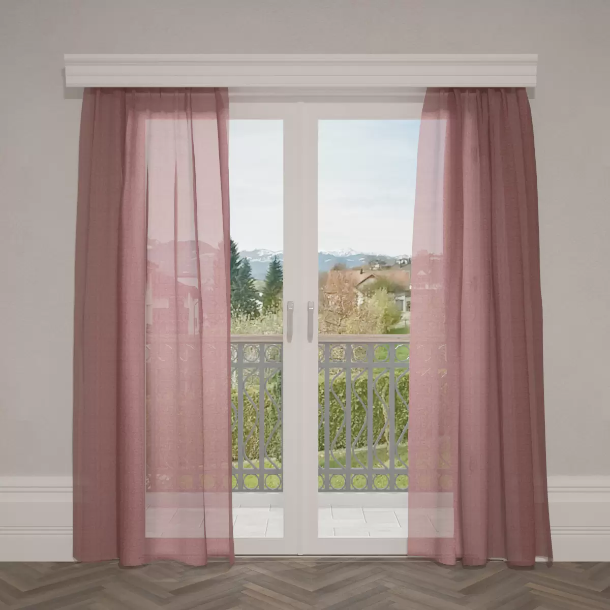 Tagvorhang Lina Bordeaux