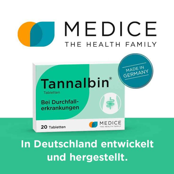 Tannalbin® Tabletten bei Durchfallerkrankungen, 20 St