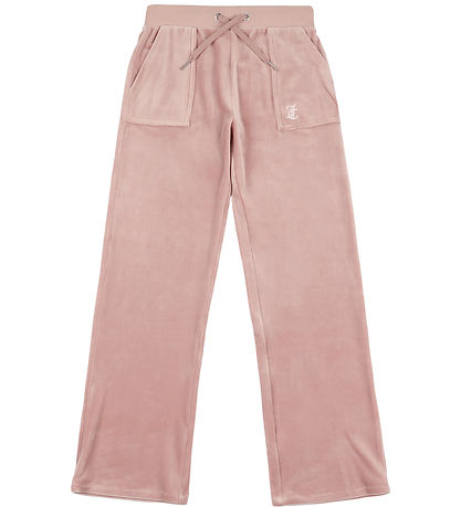Juicy Couture Velours Hosen - Tonal - Adobe Rose