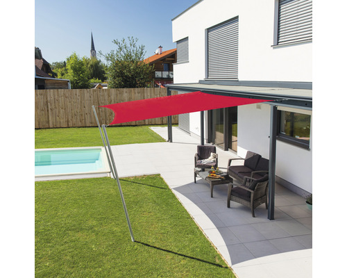 Vierkante parasol Cannes, 3m, terracotta