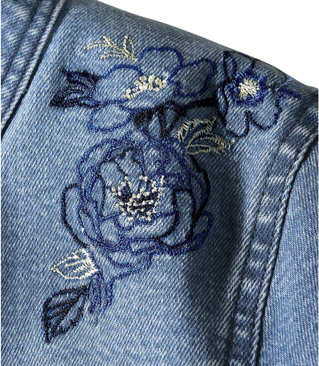 Veste en Jean Stretch Brodée