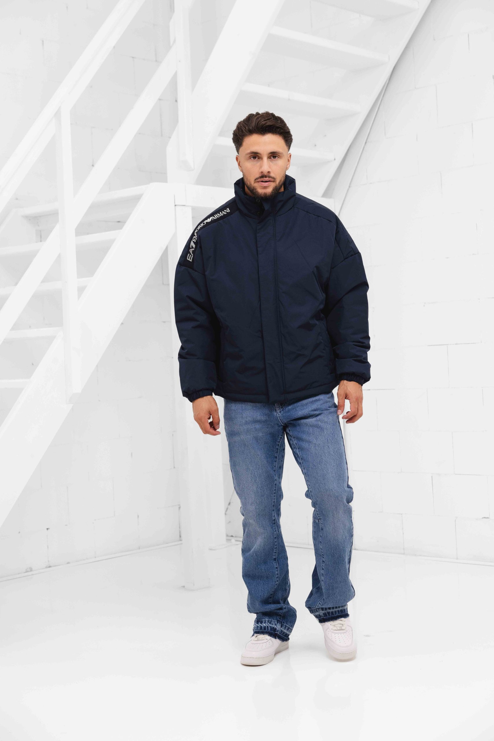 EA7 Emporio Armani 6DPB04 Bomberjacket Heren Donkerblauw