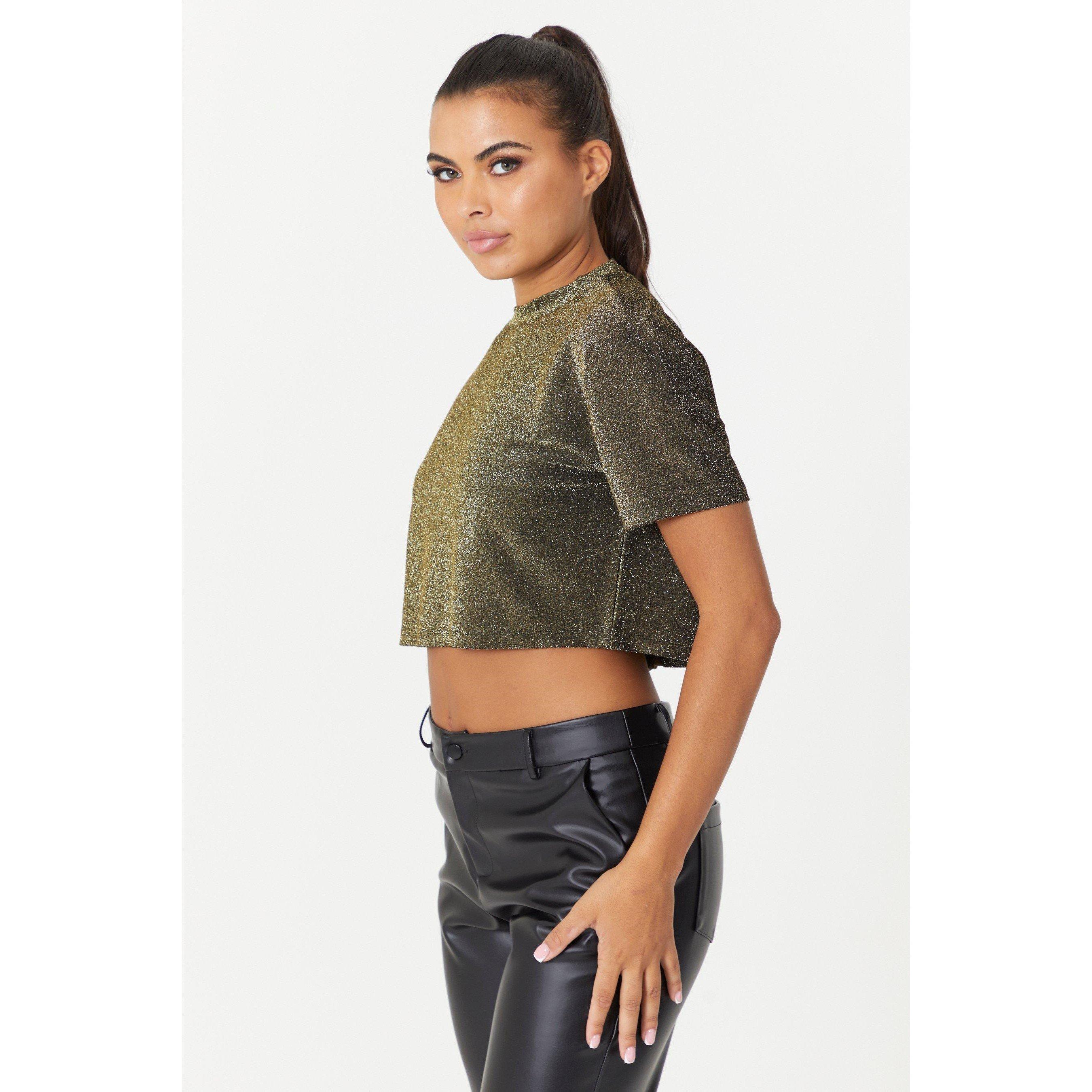 Be You Glitter Crop Top