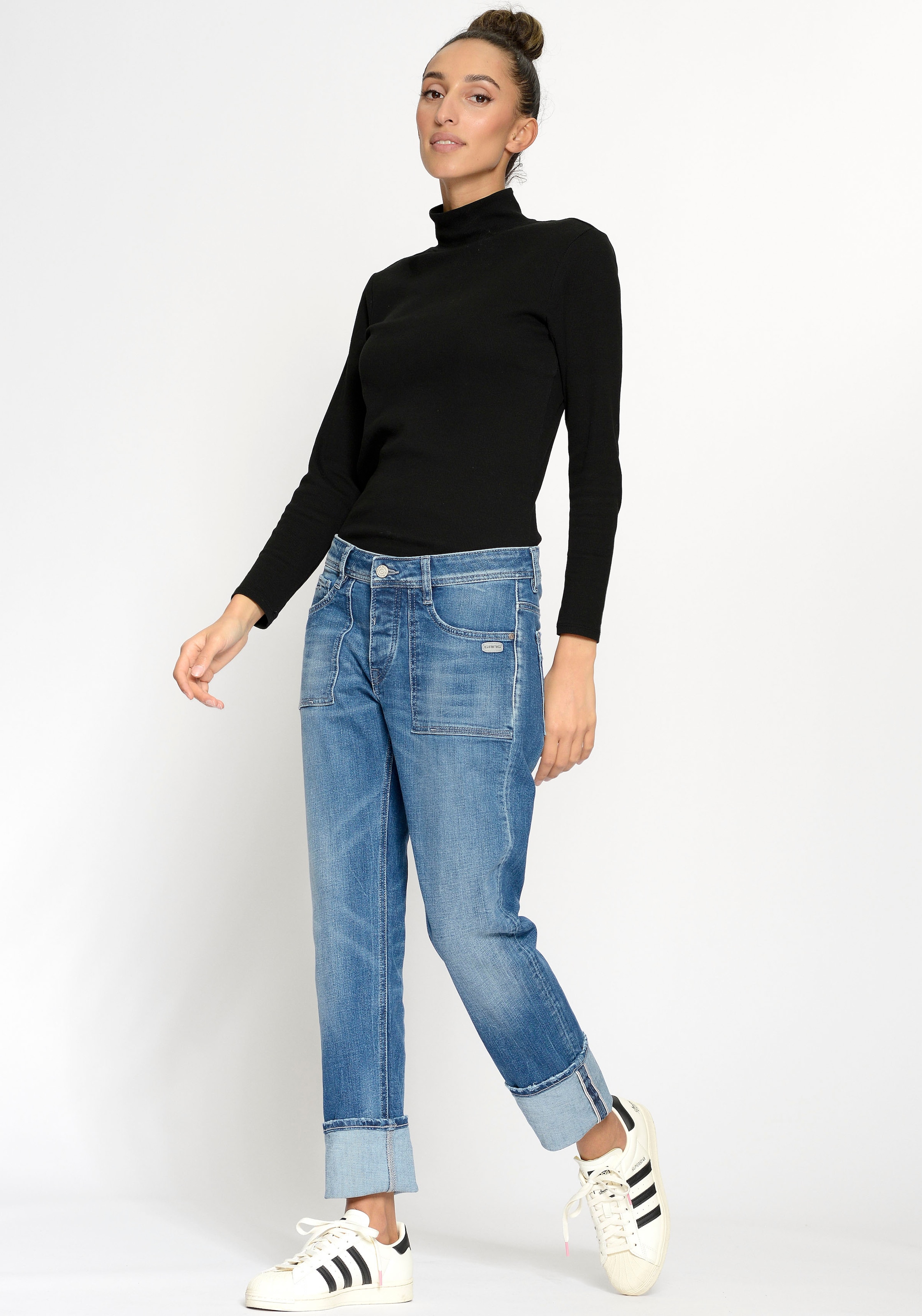 GANG Boyfriend-Jeans »94NICA WORKER« cooler, androgyner Look