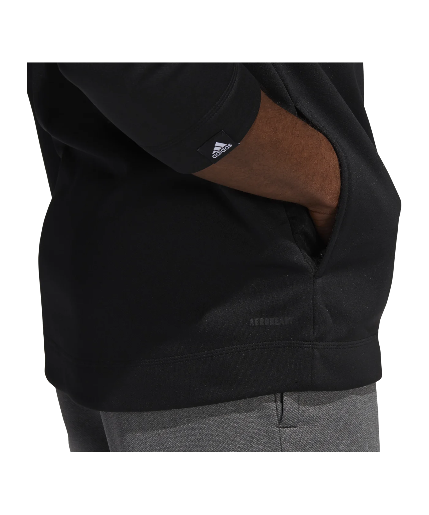 adidas HalfZip Sweatshirt Schwarz Weiss