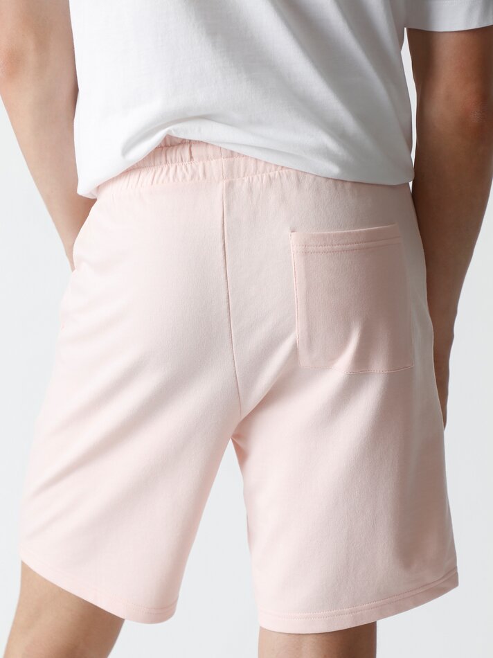 Bermuda básica de pelúcia - Rosa Pastel