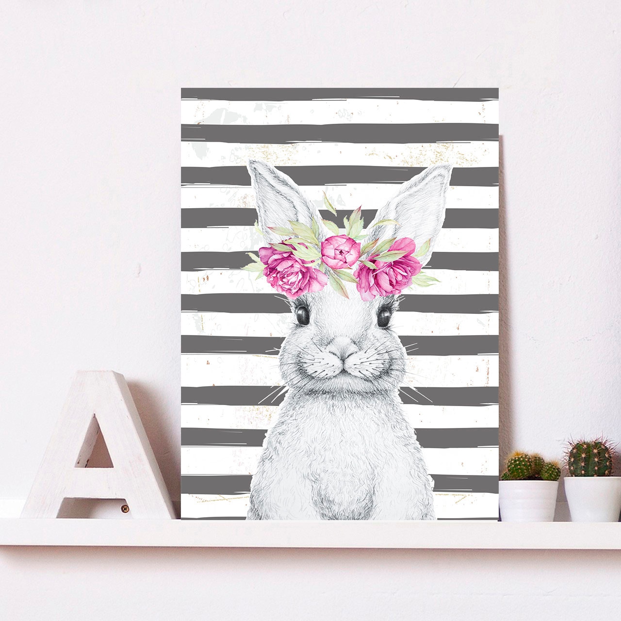 queence Metallbild »Gada« Blumen 1 Stk. tlg. Stahlschilder