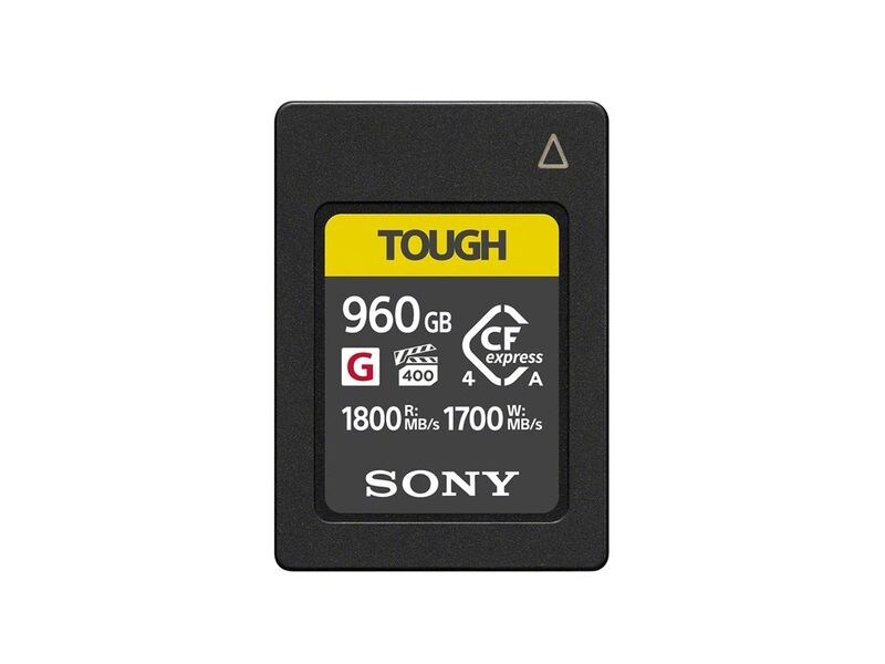 Sony CFexpress Typ-A 960 GB Tough 960 GB Leistungsstarke Speicherkarte (Lesen 1700 MB/s, Schreiben 1800 MB/s)