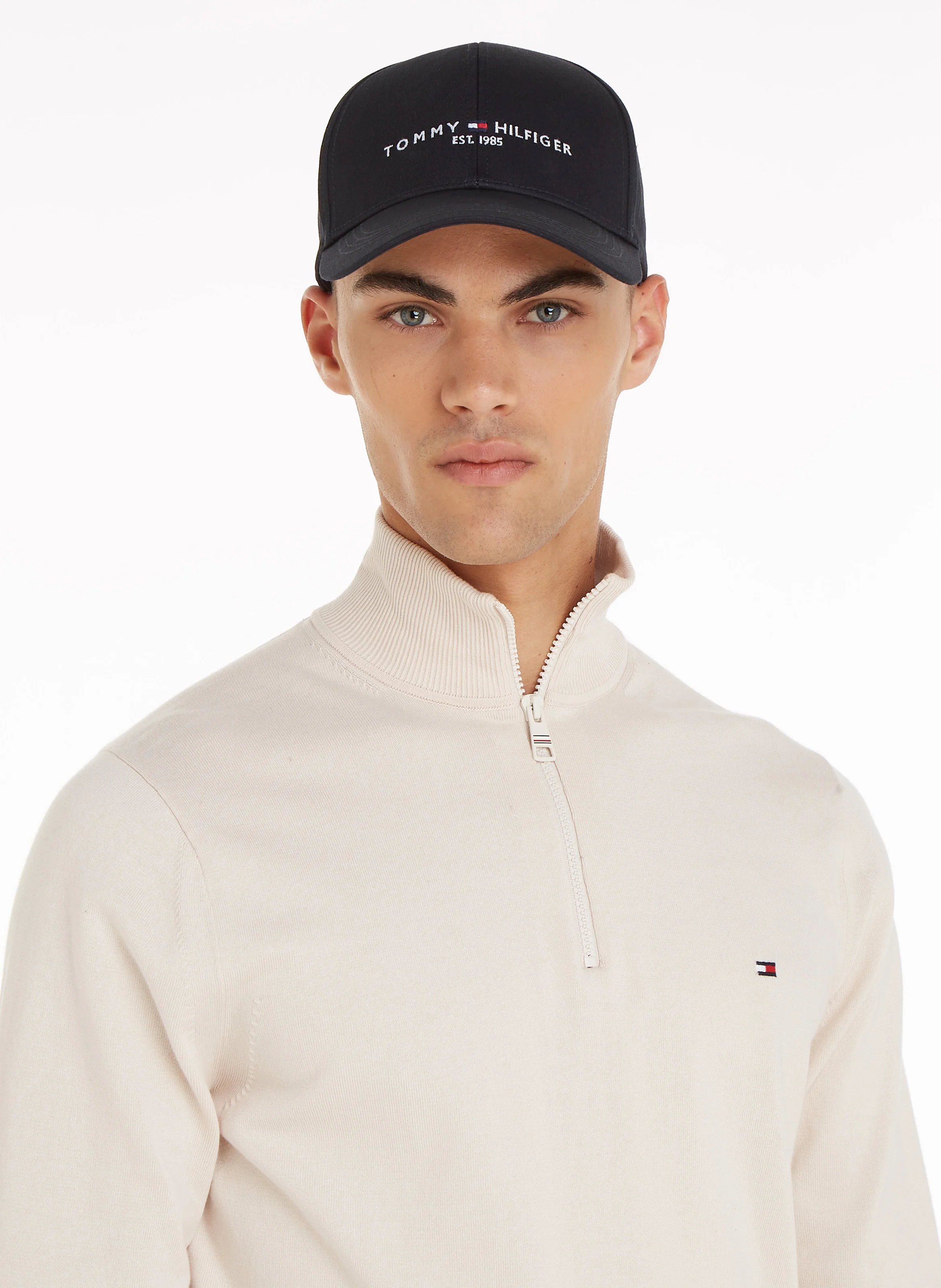Casquette brodée en coton biologique | Noir