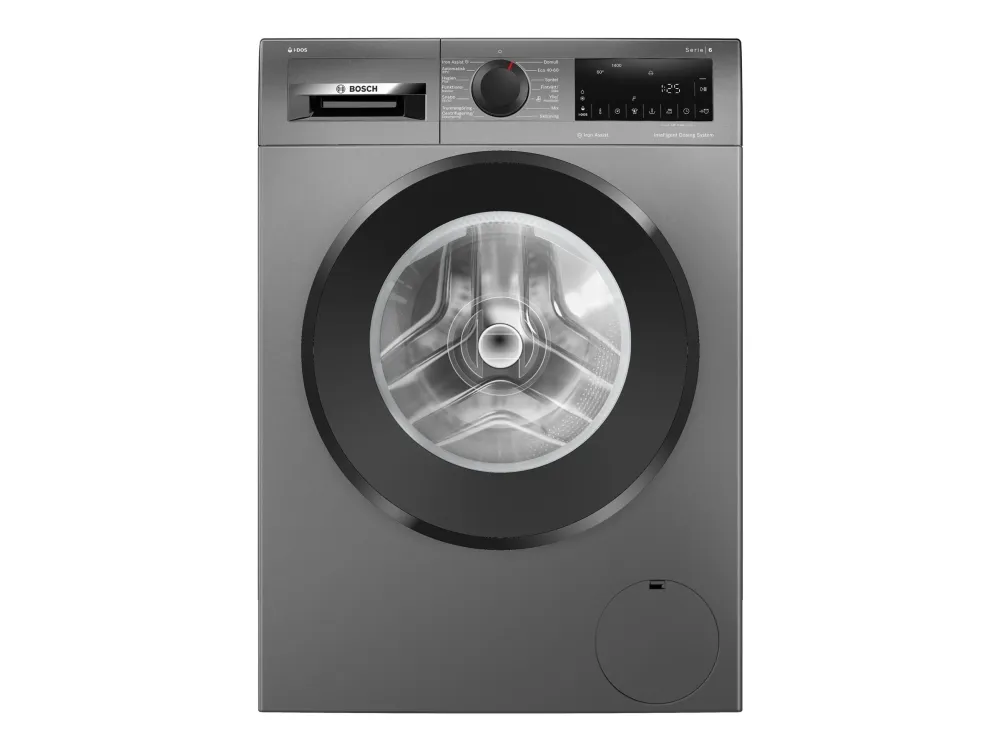 Bosch Serie | 6 WGG244RFSN - Vaskemaskine - Niche - bredde: 60 cm - højde: 85 cm - frontbetjening - 65 liter - 9 kg - 1400 rpm - støbejernsgrå