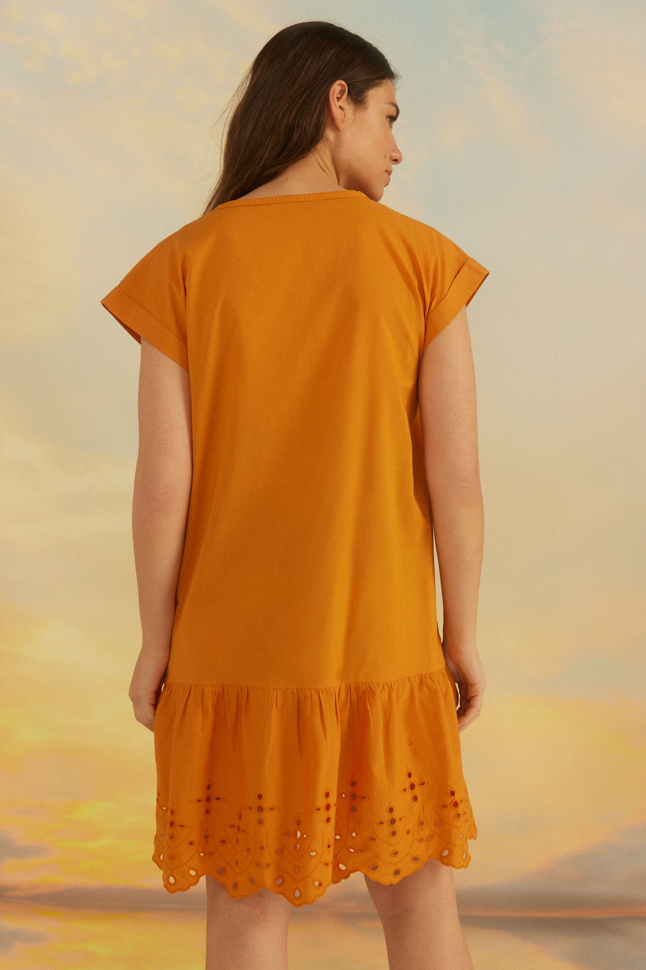 Caftan bordado - Dourado