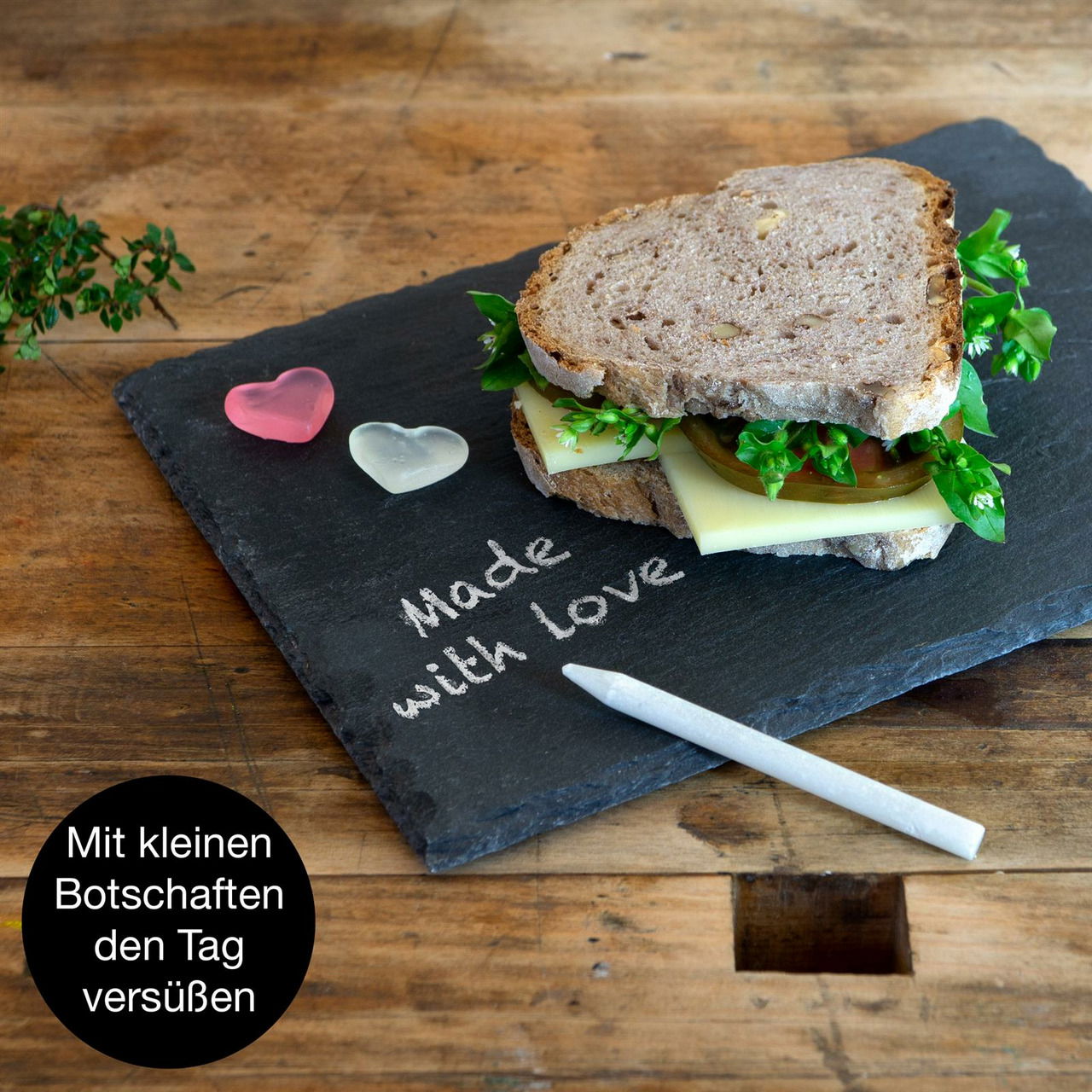 Moritz & Moritz Schiefer-Servierplatten Thyme 6-tlg.