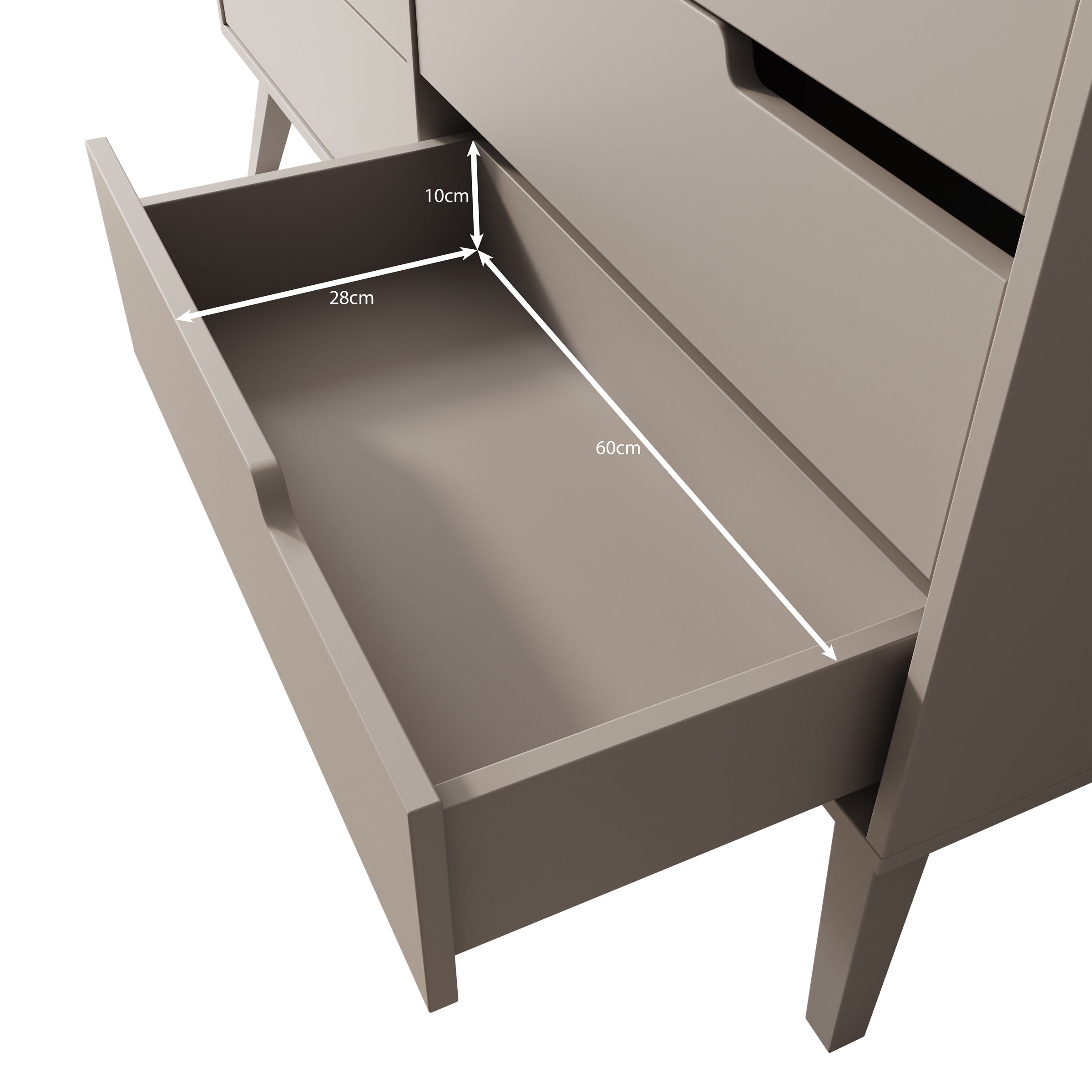 Nido - Ladekast - Beige - 137x40x80 cm