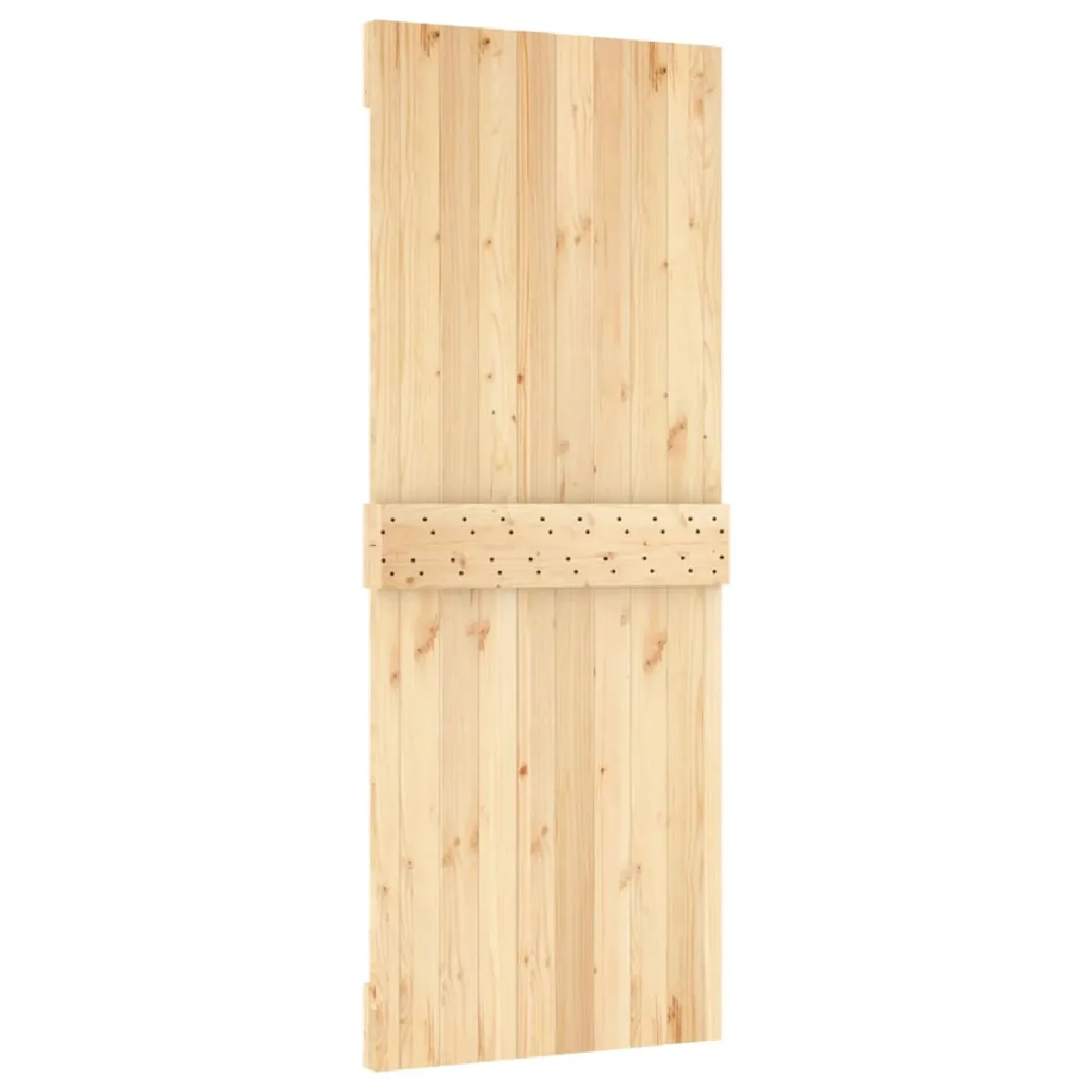vidaXL Porte coulissante pin massif 80x210 cm avec kit