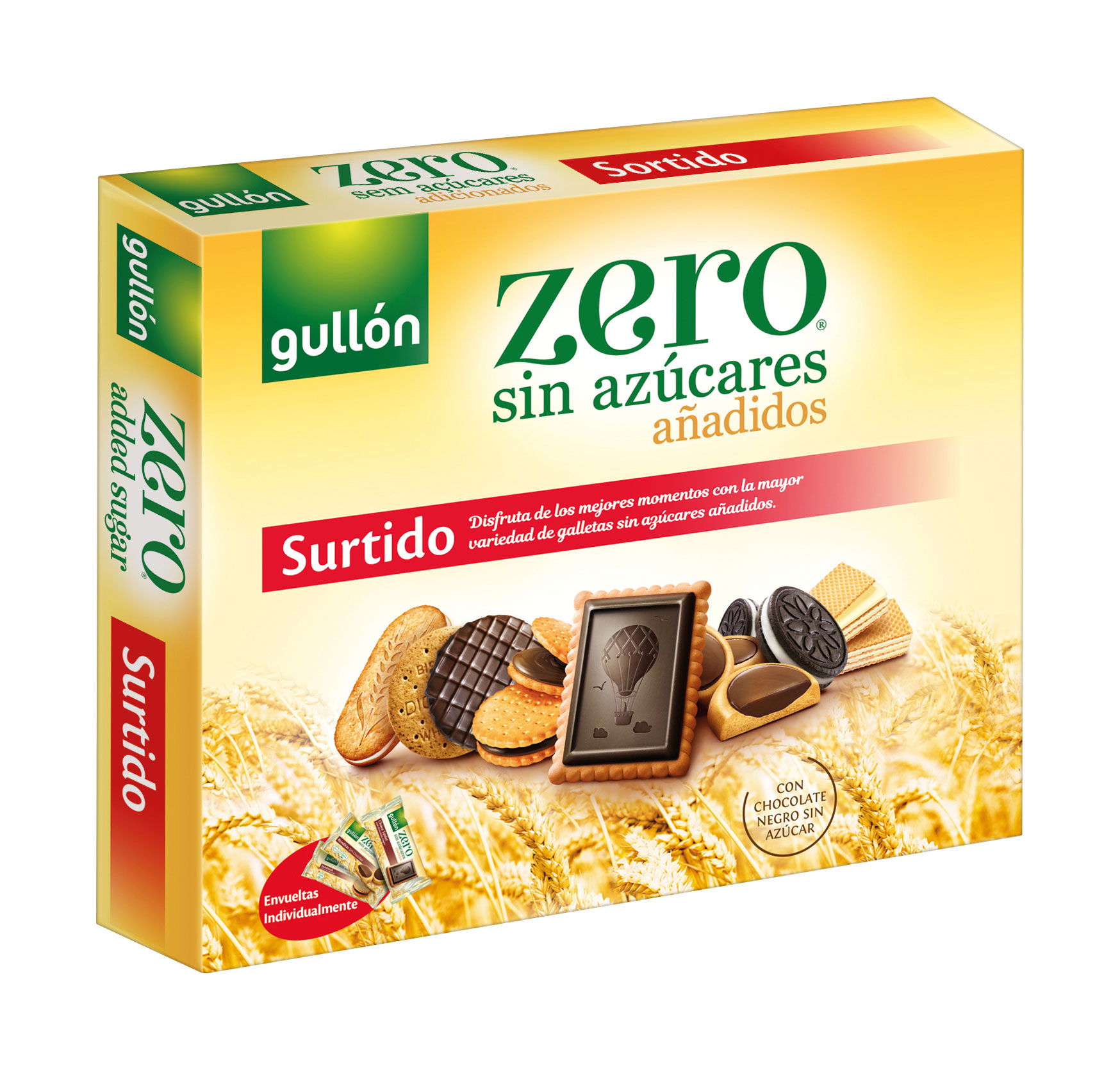 SORTIDO GULLON BOLACHAS ZERO SEM AÇÚCAR ADICIONAL 319G