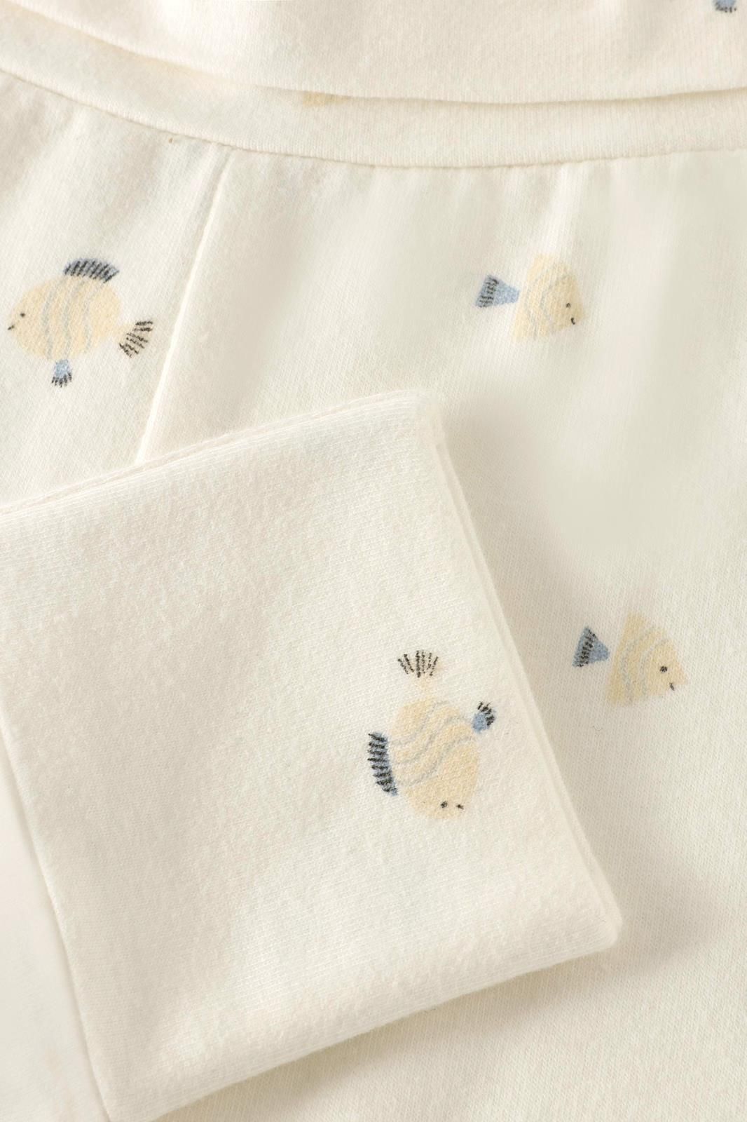 Noppies Newborn Broek slim fit all over print - Egret