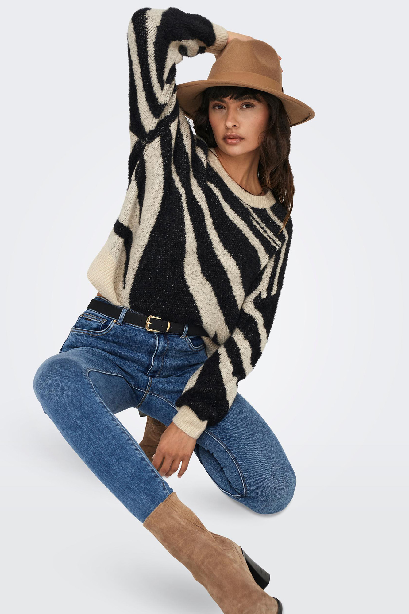 Suéter de malha jacquard