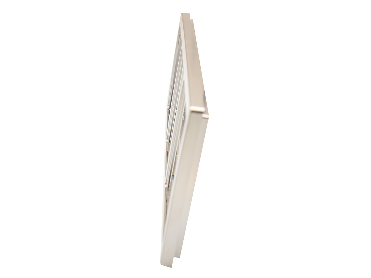 BBA 3-vak stopcontact afdekraam - silver