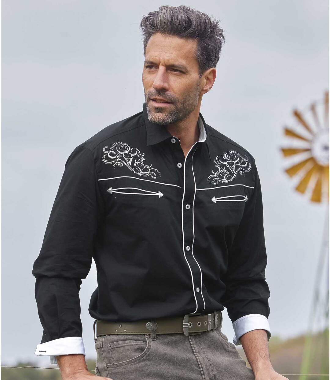Chemise Popeline Style Western