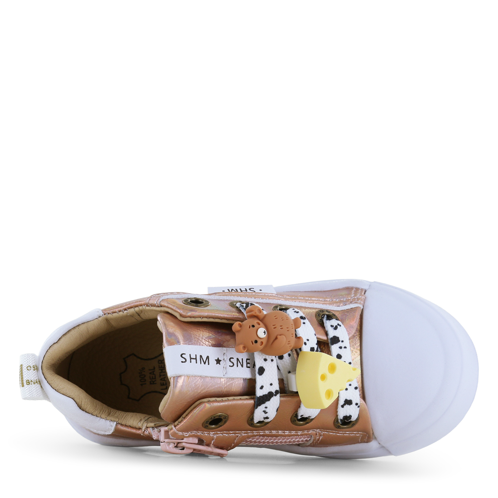 Shoesme metallic roze sneaker Metallic, Microfiber leer | Meisjes schoenen