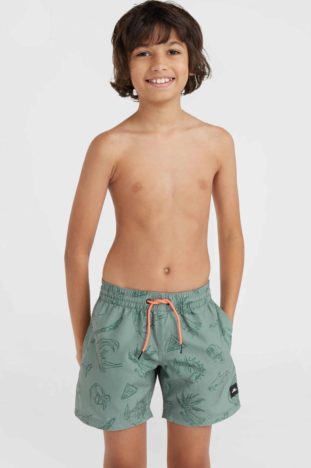zwemshort Cali grijsgroen
