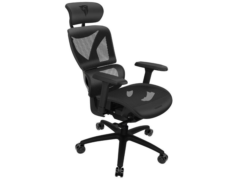 ThunderX3 Bürostuhl XTC-Mesh Schwarz Ergonomischer Bürostuhl