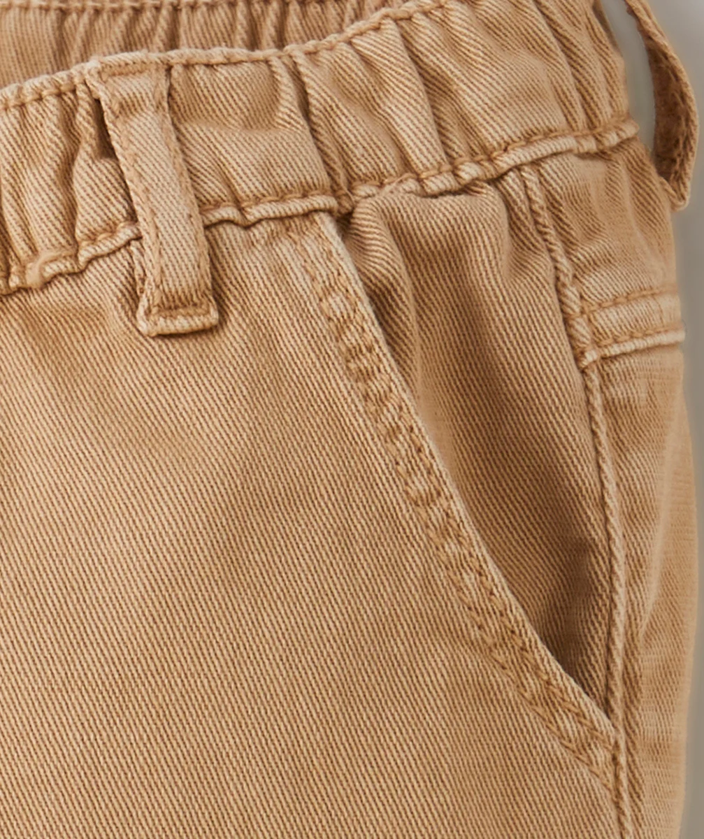 PANTALON RELAX BÉBÉ GARÇON BEIGE