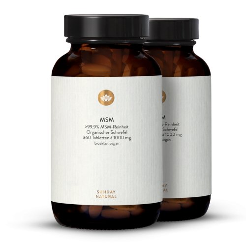 Sunday Natural Products MSM1000 360 Tabletten