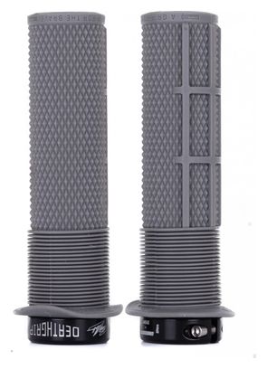 Paire de Grips DMR DeathGrip Thin Avec Flanges Gris