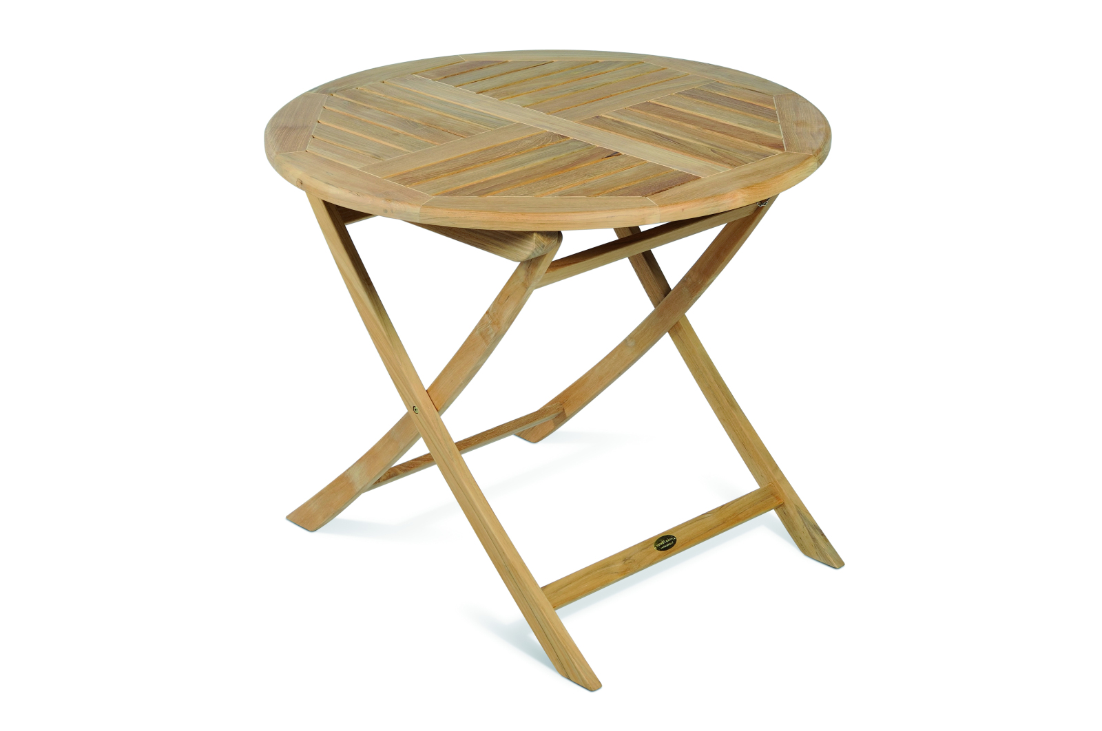 3-teilige Tischgruppe SOLO 02 - natur - Teak Massivholz