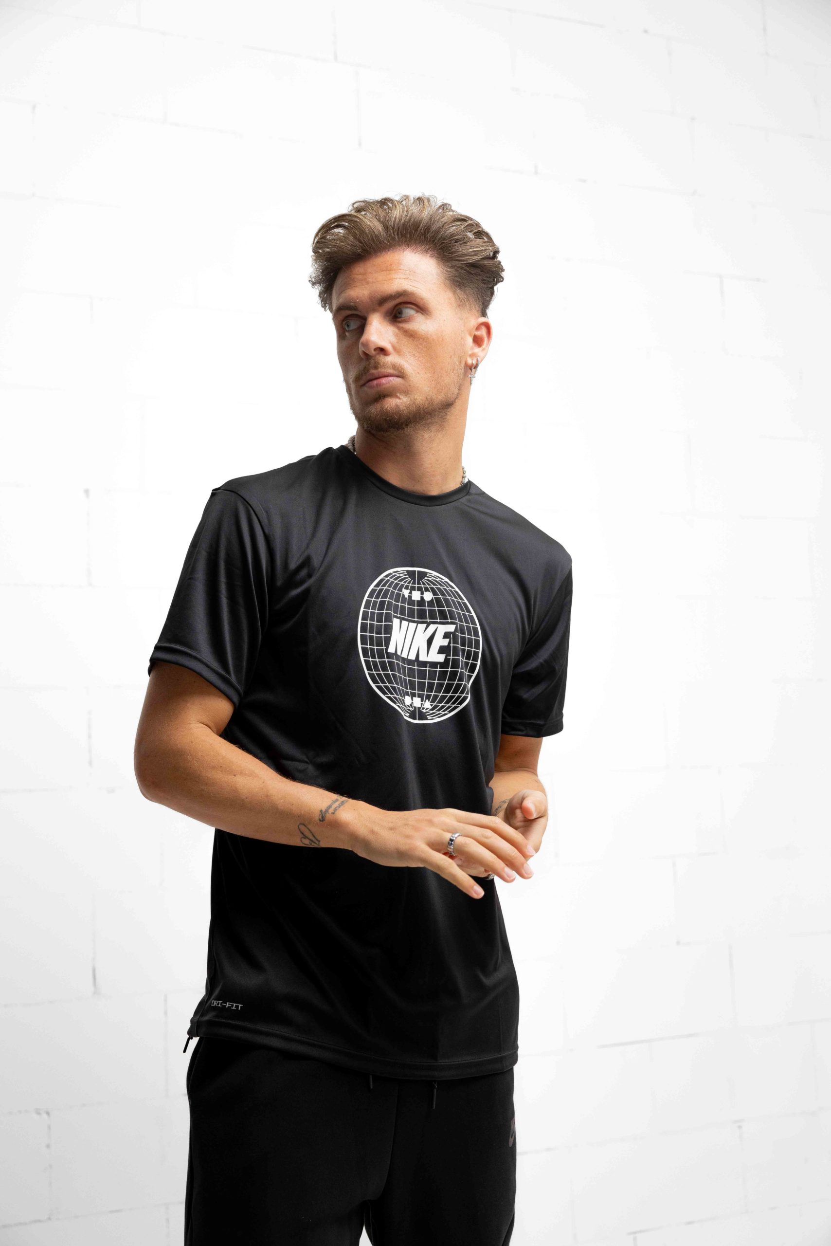 Nike Swim Bicoastal Hydroguard T-Shirt Heren Zwart
